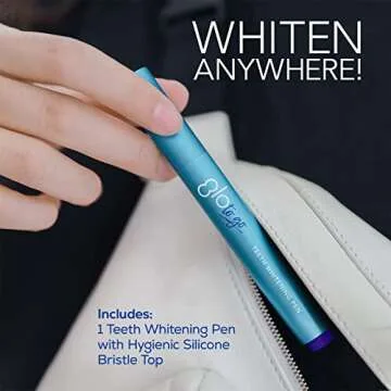 GLO to Go Teeth Whitening Pen — Easy to Use, Safe & Effective Dentist-Invented Whitening Treatment — Designed for Sensitive Teeth, Travel Friendly, Cinnamint Flavor