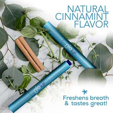 GLO to Go Teeth Whitening Pen — Easy to Use, Safe & Effective Dentist-Invented Whitening Treatment — Designed for Sensitive Teeth, Travel Friendly, Cinnamint Flavor