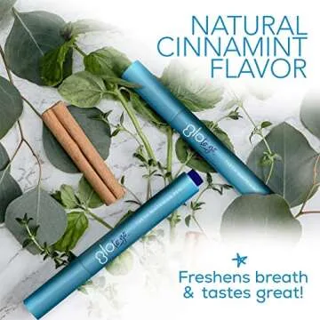 GLO to Go Teeth Whitening Pen — Easy to Use, Safe & Effective Dentist-Invented Whitening Treatment — Designed for Sensitive Teeth, Travel Friendly, Cinnamint Flavor