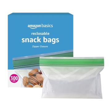 Amazon Basics 300 Count Snack Storage Bags