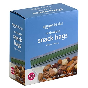Amazon Basics 300 Count Snack Storage Bags