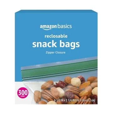Amazon Basics 300 Count Snack Storage Bags