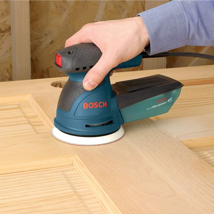 BOSCH Palm Sander Kit with Dust Collector & Carry Bag