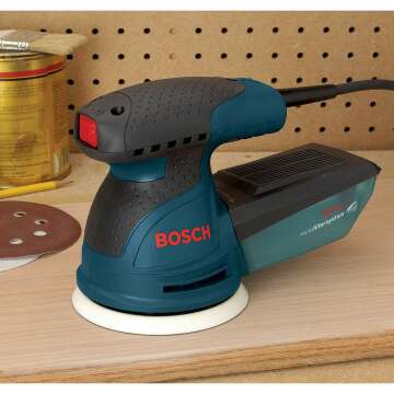 BOSCH Palm Sander Kit with Dust Collector & Carry Bag