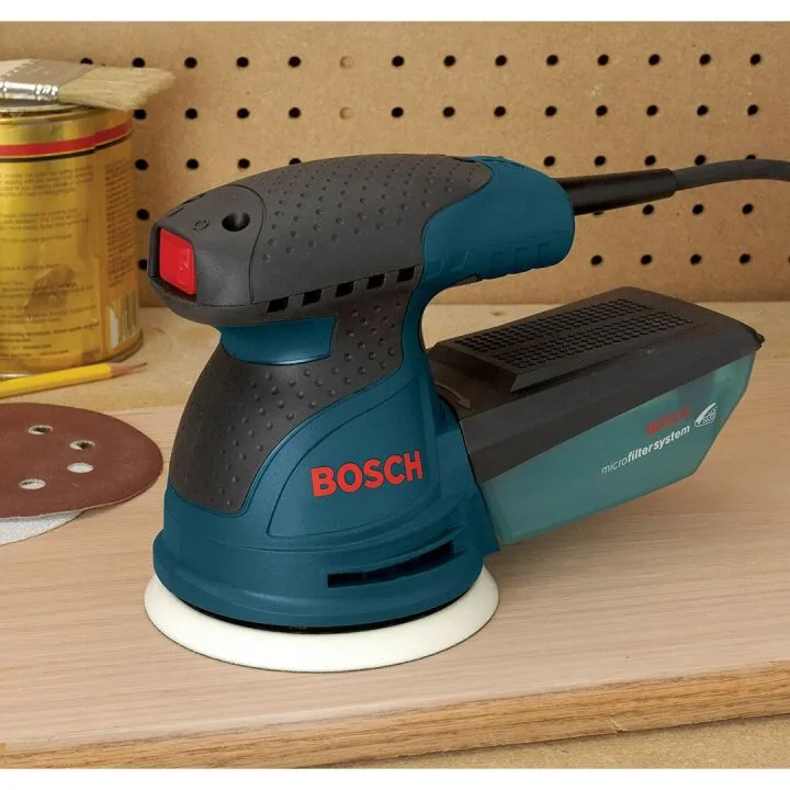 BOSCH Palm Sander Kit with Dust Collector & Carry Bag