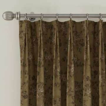 Elegant Floral Printed Curtain for Stylish Window Treatment