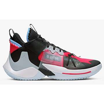 Nike Jordan Men's Why Not Zer0.2 Basketball Shoes (10.5, Red/Black)