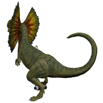 Hallmark Keepsake Christmas Ornament 2023, Jurassic Park 30th Anniversary Dilophosaurus, Dinosaur Gi...