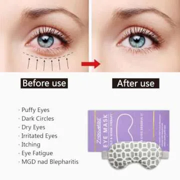 2 in 1 Heated Ice Eye Mask for Dry Eye Relief and Relaxation