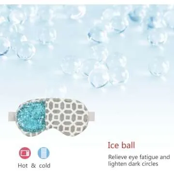 2 in 1 Heated Ice Eye Mask for Dry Eye Relief and Relaxation