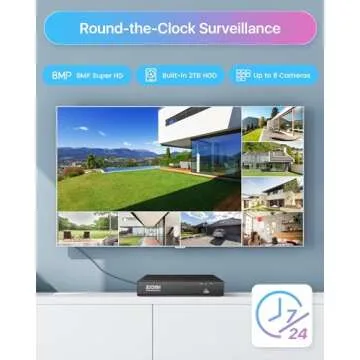 ZOSI 8 Channel 4K PoE Home Security Camera System