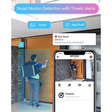 ZOSI 8 Channel 8MP 4K PoE Home Security Camera System Outdoor, 8 x Wired 5MP(3K) Dome PoE IP Cameras, 8CH PoE NVR (16CH Expandable) with 2TB HDD for 24/7 Recording, Motion Detection, Remote Control