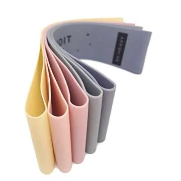 GYMBANDIT - Set of 5 Premium-Quality Resistance Bands with Bag - Tone Legs and Glutes at Home or at The Gym