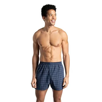 Tag Free Woven Boxer Shorts in Assorted Plaid