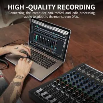 XTUGA 12 Channel Audio Mixer with Bluetooth & USB