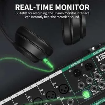 XTUGA 12 Channel Audio Mixer with Bluetooth & USB