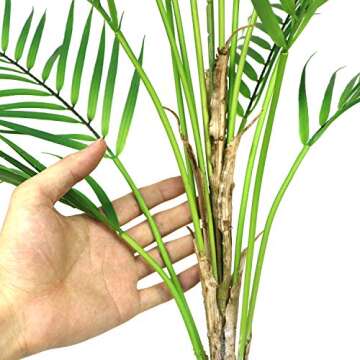 Ollain 36" Tropical Palm Leaf Bush for Effortless Decor