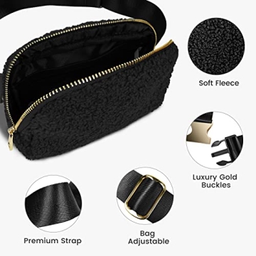 Meyfancy Sherpa Belt Bag for Women - Stylish and Waterproof