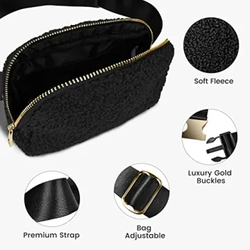 Meyfancy Sherpa Belt Bag for Women - Stylish and Waterproof
