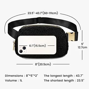 Meyfancy Sherpa Belt Bag for Women - Stylish and Waterproof