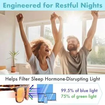 Orange Blue Light Blocking Glasses for Sleep & Comfort