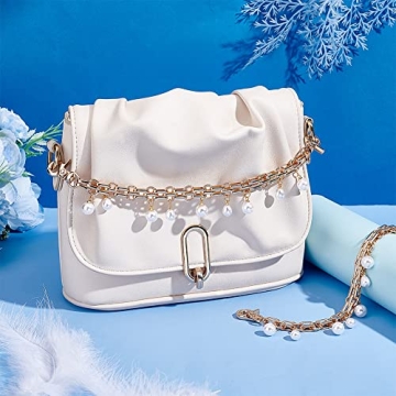 Stylish PH PandaHall Purse Extender with Pearl Charms