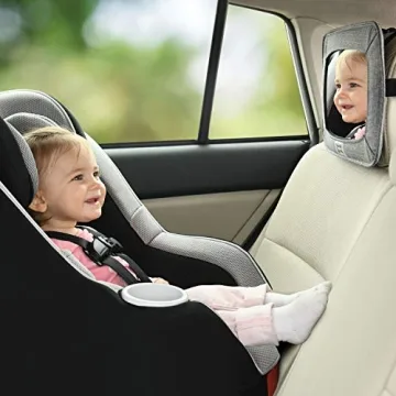 GoldBug Shatter-Resistant Baby Car Mirror Safe for Toddlers