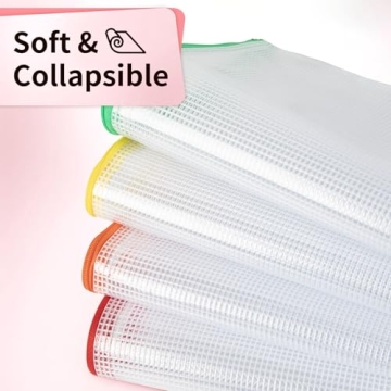 Umriox Waterproof Zipper Pouches Set of 12 Vibrant Bags