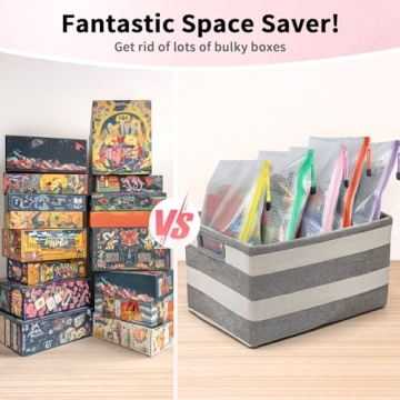 Umriox Waterproof Zipper Pouches Set of 12 Vibrant Bags