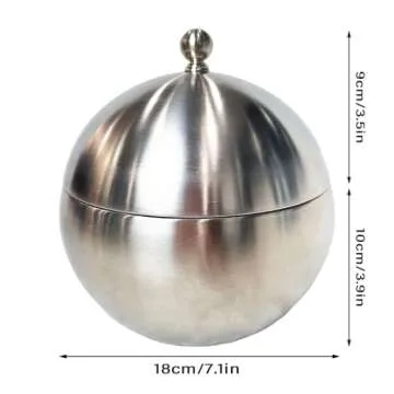 Luvitory Ice Bucket with Lid Double Insulation Stainless Steel Ice Box Container Storage Box Household Kitchen Barrel Restaurant Bar Tableware Accessories