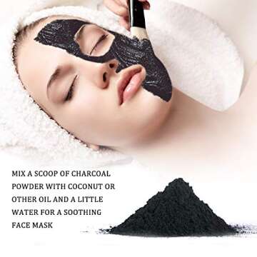 (1 pound) Activated Charcoal Powder 16OZ Organic Coconut Charcoal Toothpaste Teeth Whitening