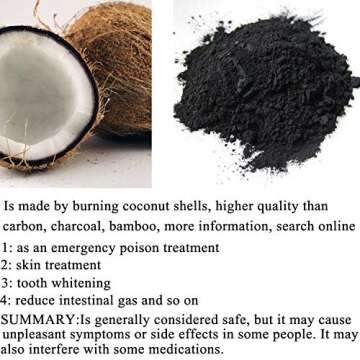 (1 pound) Activated Charcoal Powder 16OZ Organic Coconut Charcoal Toothpaste Teeth Whitening