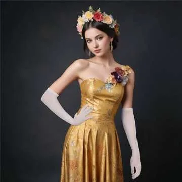 Elegant Sheer Tulle Gloves for Weddings & Formal Events