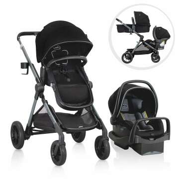 Evenflo Pivot Xpand Travel System with LiteMax Car Seat