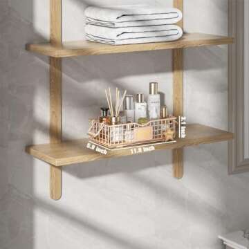 Qcold Bathroom Organizer Basket with Handle, Bathroom Decor Organizer - Bathroom Organizers and Storage - Exquisite Vanity Organizer for Skincare - Bathroom Counter Tray for Organizing - Pink