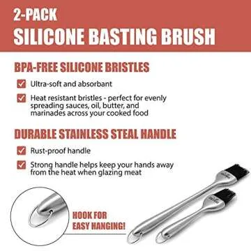 Kitchen Basting Brush Set - Precision & Versatility for Grilling