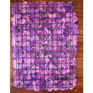 Blush Blooms Decorative Artificial Flower Panel - Flower Wall & Backdrop, Wedding, Bridal Shower, Ba...