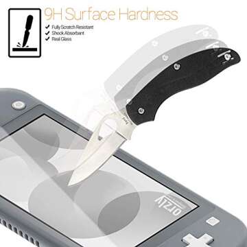 Top Orzly Tempered Glass Protectors for Nintendo Switch Lite