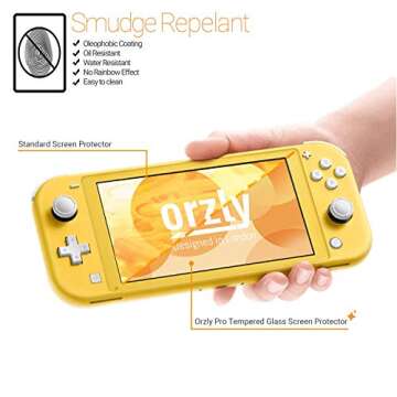 Top Orzly Tempered Glass Protectors for Nintendo Switch Lite