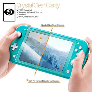 Top Orzly Tempered Glass Protectors for Nintendo Switch Lite