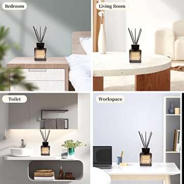 White Musk Cedar Reed Diffuser for Elegant Home Scenting