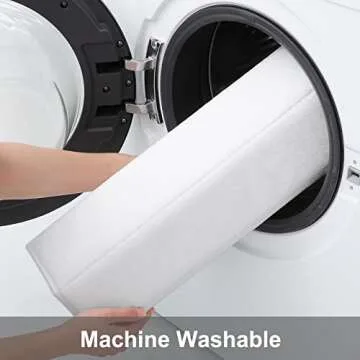 Buganda Memory Foam Bath Mat, 30" x 20", Ultra Soft and Non-Slip Bathroom Rugs, Water Absorbent and Machine Washable Bath Rug for Bathroom, Shower, and Tub, White