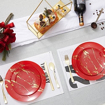 Elegant 160pcs Gold Plastic Silverware Set for Events