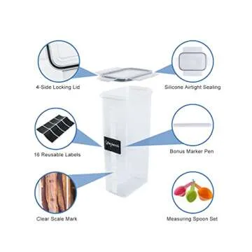 Airtight Food Storage Containers for Kitchen Organization