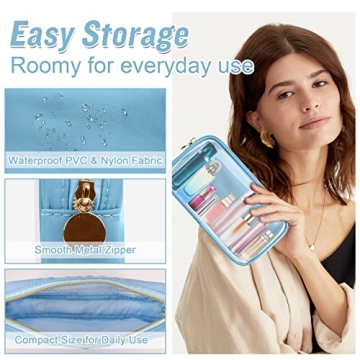 Nylon Small Clear Makeup Bag for Stylish Organization