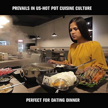 Kerykwan Shabu Shabu Hot Pot - Dual Sided Stainless Steel