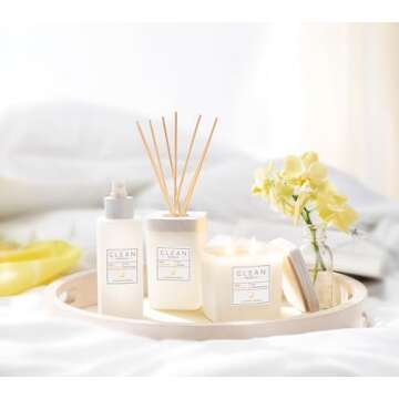 CLEAN RESERVE Home Linen & Room Spray | Aromatic Mist in Reusable Glass Vase | Gentle Vegan Formula | Perfect Freshener for Fabrics or Air | 5.0 oz/148 mL
