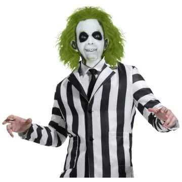 Halloween Horror Mask Adults Movie Latex Horror Scary Mask with Wig Perfect Match with Costume for C...