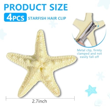 Stylish Starfish Hair Clips for Women and Girls