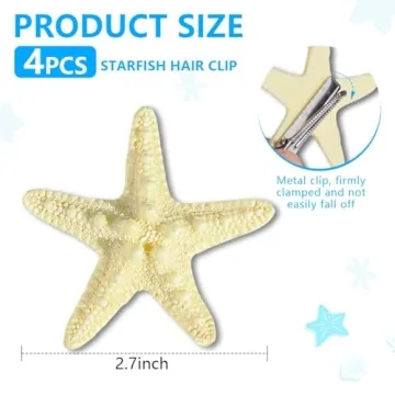 Stylish Starfish Hair Clips for Women and Girls